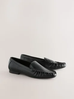 Black Forever Comfort® Soft Ruched Loafers