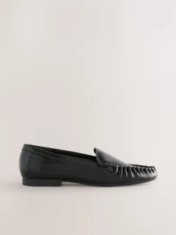 Black Forever Comfort® Soft Ruched Loafers