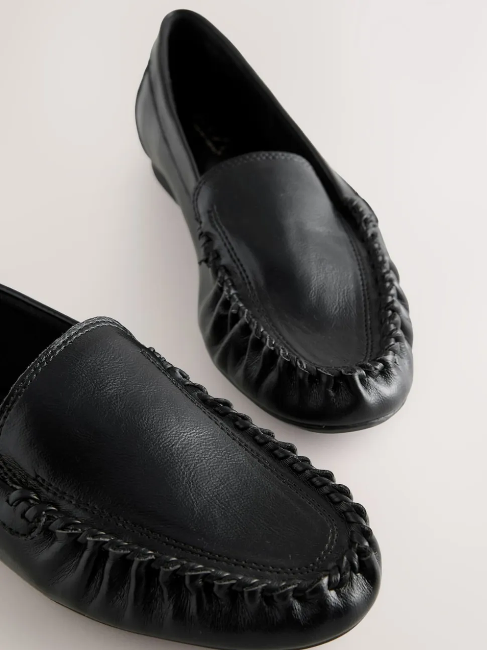 Black Forever Comfort® Soft Ruched Loafers