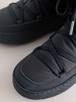 Black Forever Comfort® Water Repellent Finish Faux Fur Lined Boots