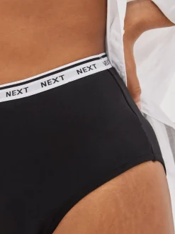 Black Full Brief Heavy Flow Period Knickers 2 Pack