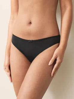 Black Full Brief Microfibre Knickers 10 Pack