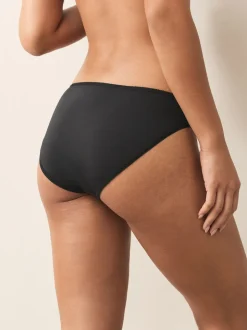 Black Full Brief Microfibre Knickers 10 Pack