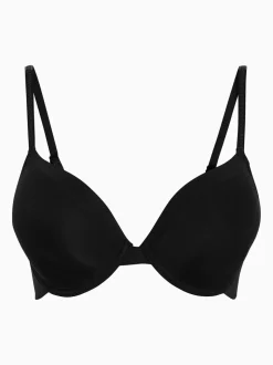 Black Full Cup A-E Light Pad Full Cup Smoothing Ultimate Comfort T-Shirt Bra