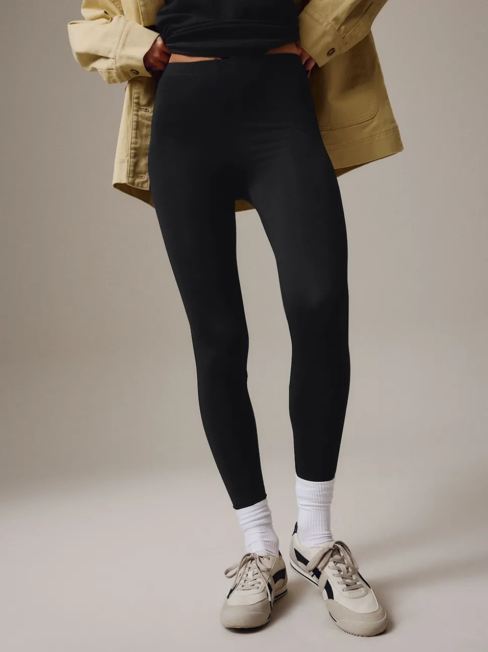 Black Full Length Leggings