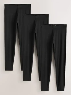 Black Full Length Leggings 3 Pack