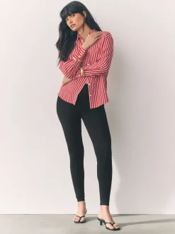 Black Full Length Leggings 5 Pack