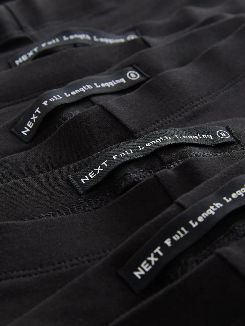 Black Full Length Leggings 5 Pack
