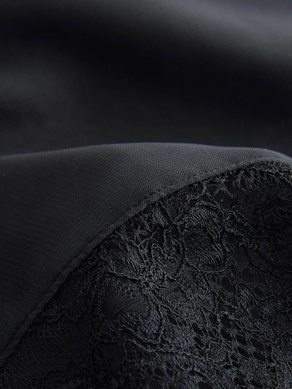 Black Glamour Lace Slip Dress