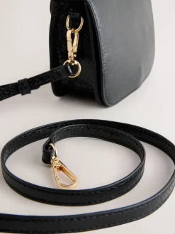 Black Gold Hardware Top Handle Bag