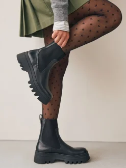 Black Heart Argyle Pattern Tights 1 Pack