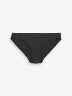 Black High Leg Bikini Bottoms
