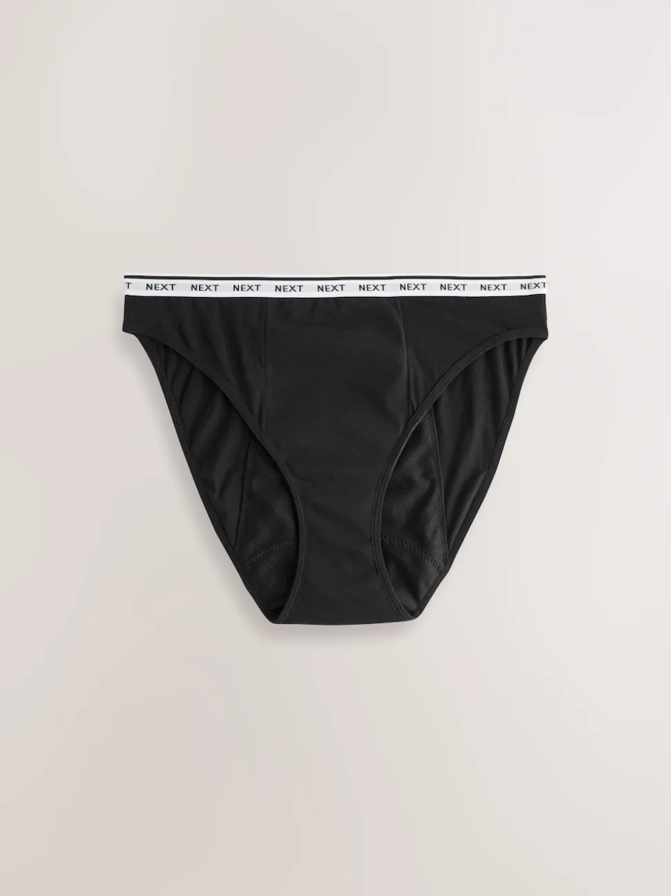 Black High Leg Heavy Flow Period Knickers 2 Pack