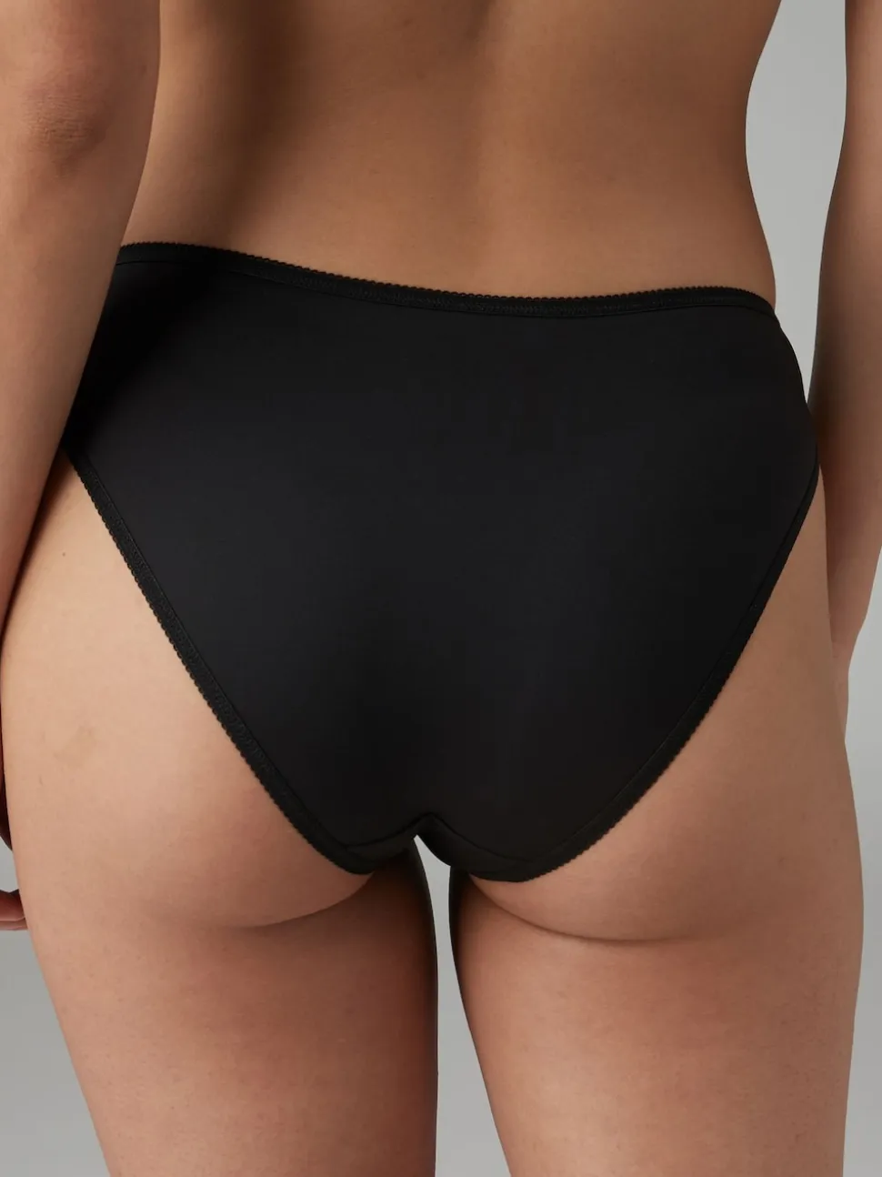 Black High Leg Microfibre Knickers 7 Pack