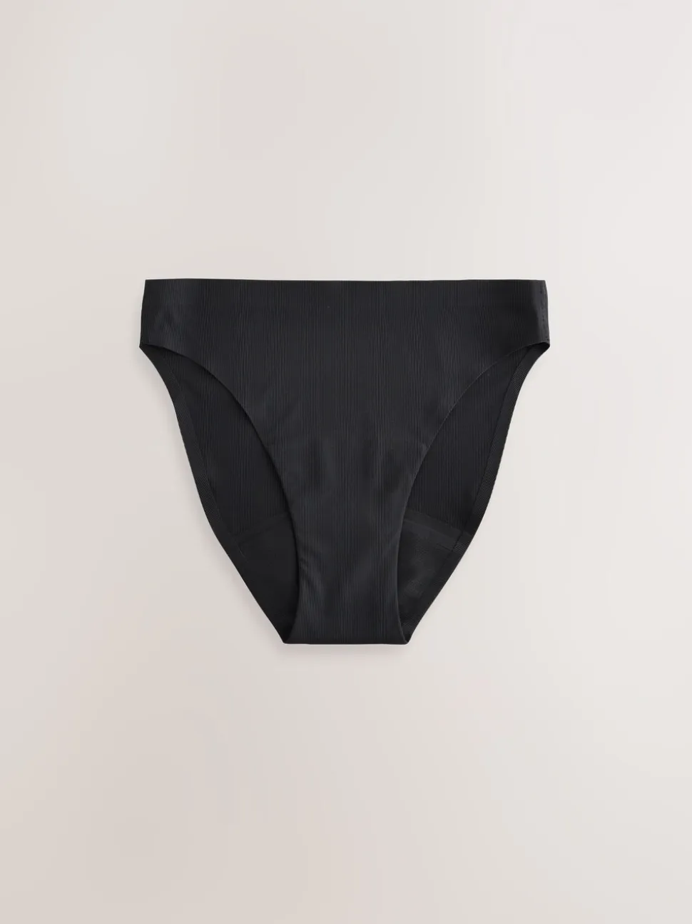 Black High Leg No VPL Period Knickers 2 Pack