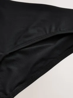 Black High Leg Period Bikini Bottoms