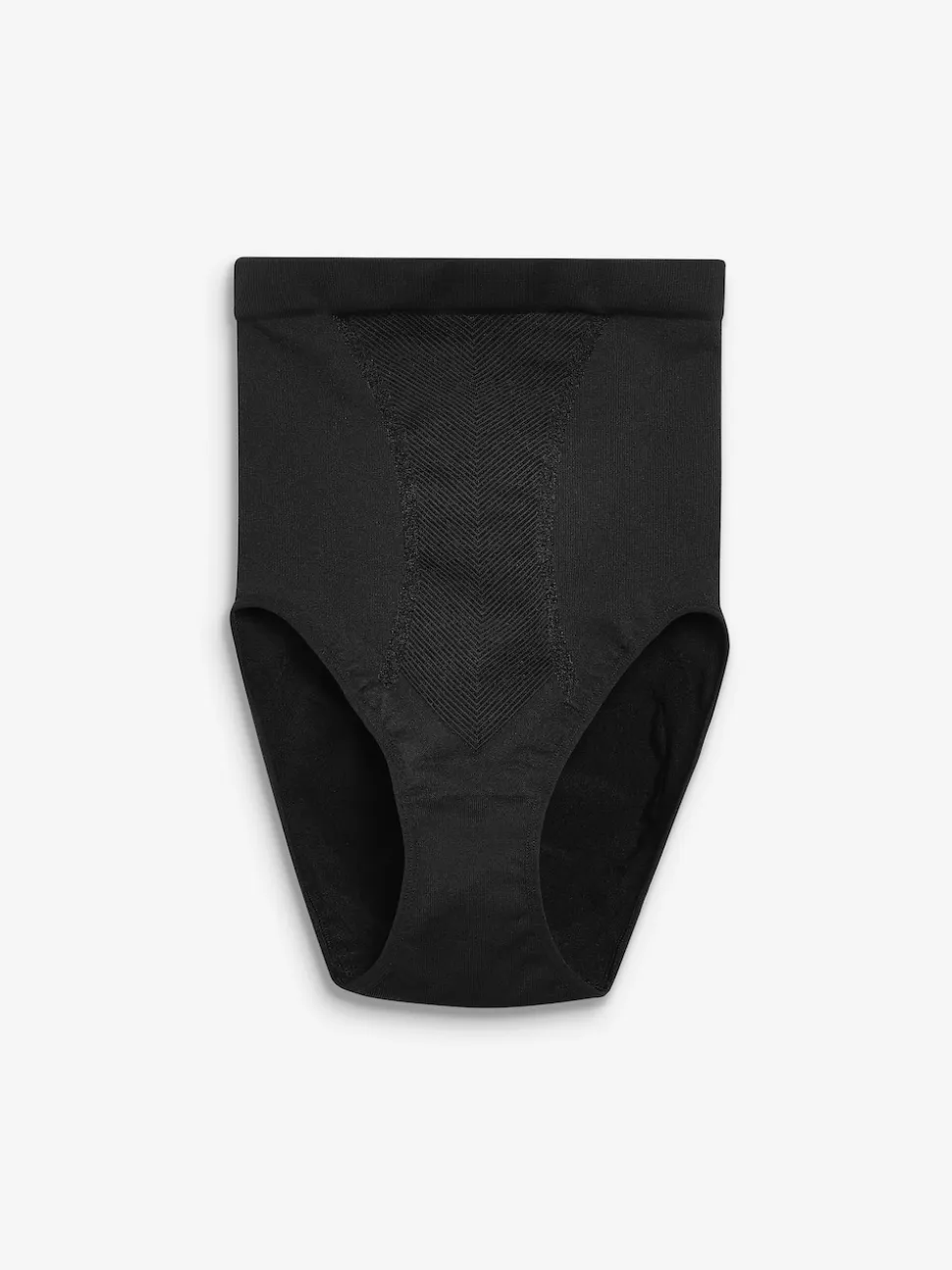 Black High Waist Brief Seamless Firm Tummy Control Shaping Briefs