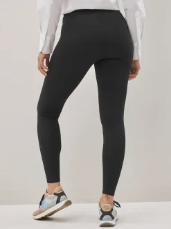 Black High Waist Cotton Leggings