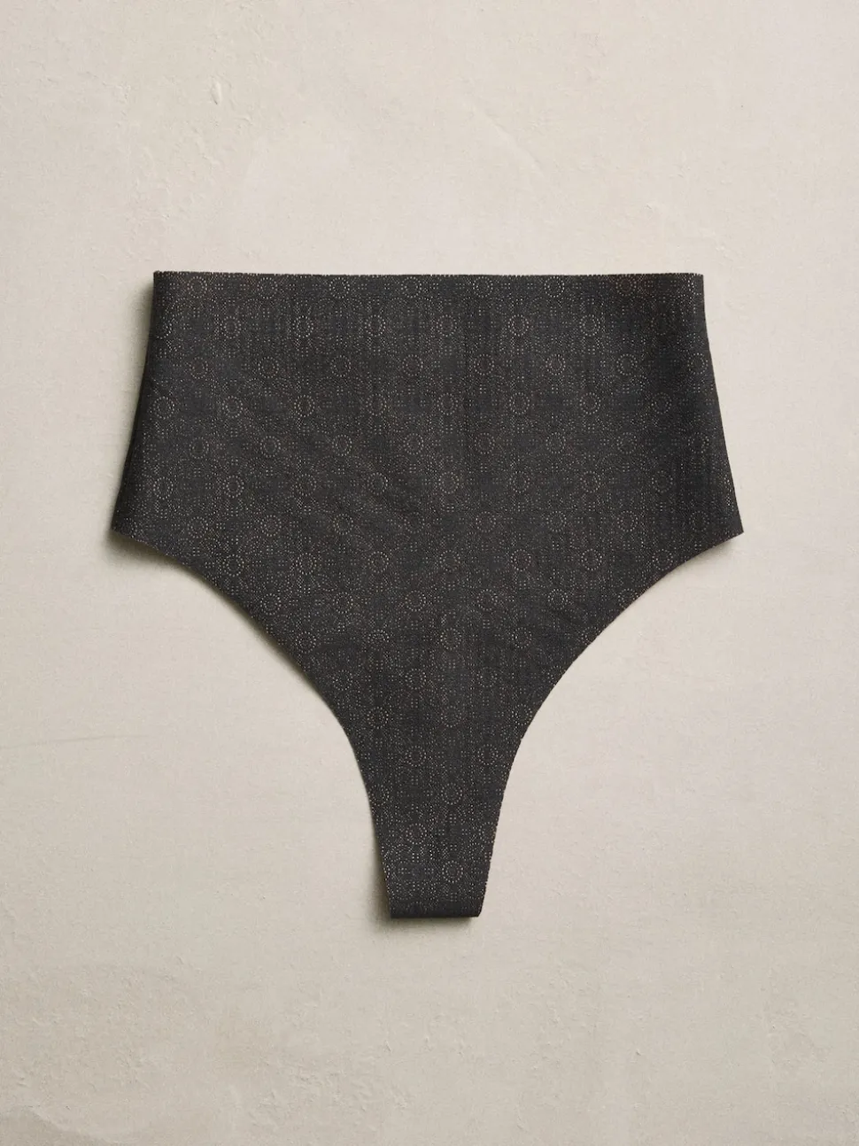 Black High Waisted Thong N. Premium Sculpting Shaping Knickers
