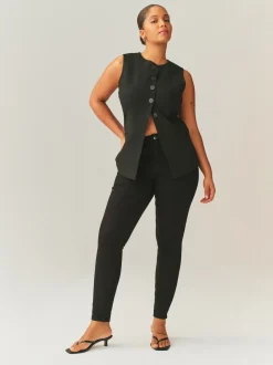 Black Hourglass Mid Rise Skinny Jeans