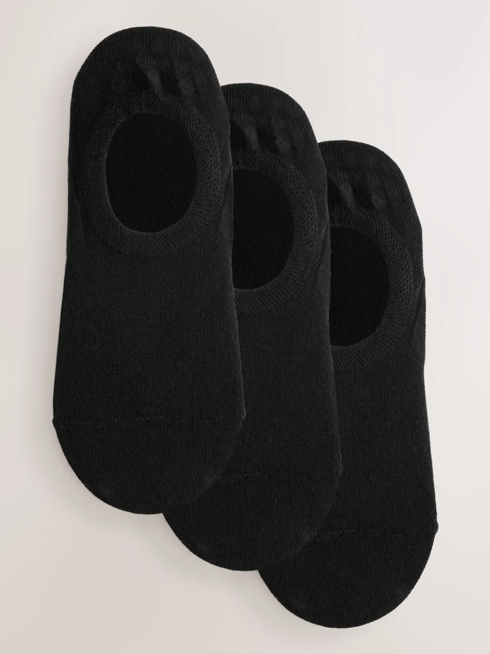 Black Invisible Socks 3 Pack