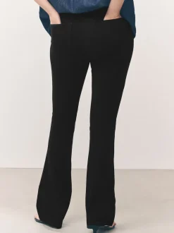 Black Jersey Bootcut Leggings