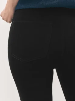 Black Jersey Bootcut Leggings