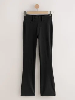 Black Jersey Bootcut Leggings