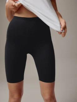 Black Jersey Cycle Shorts