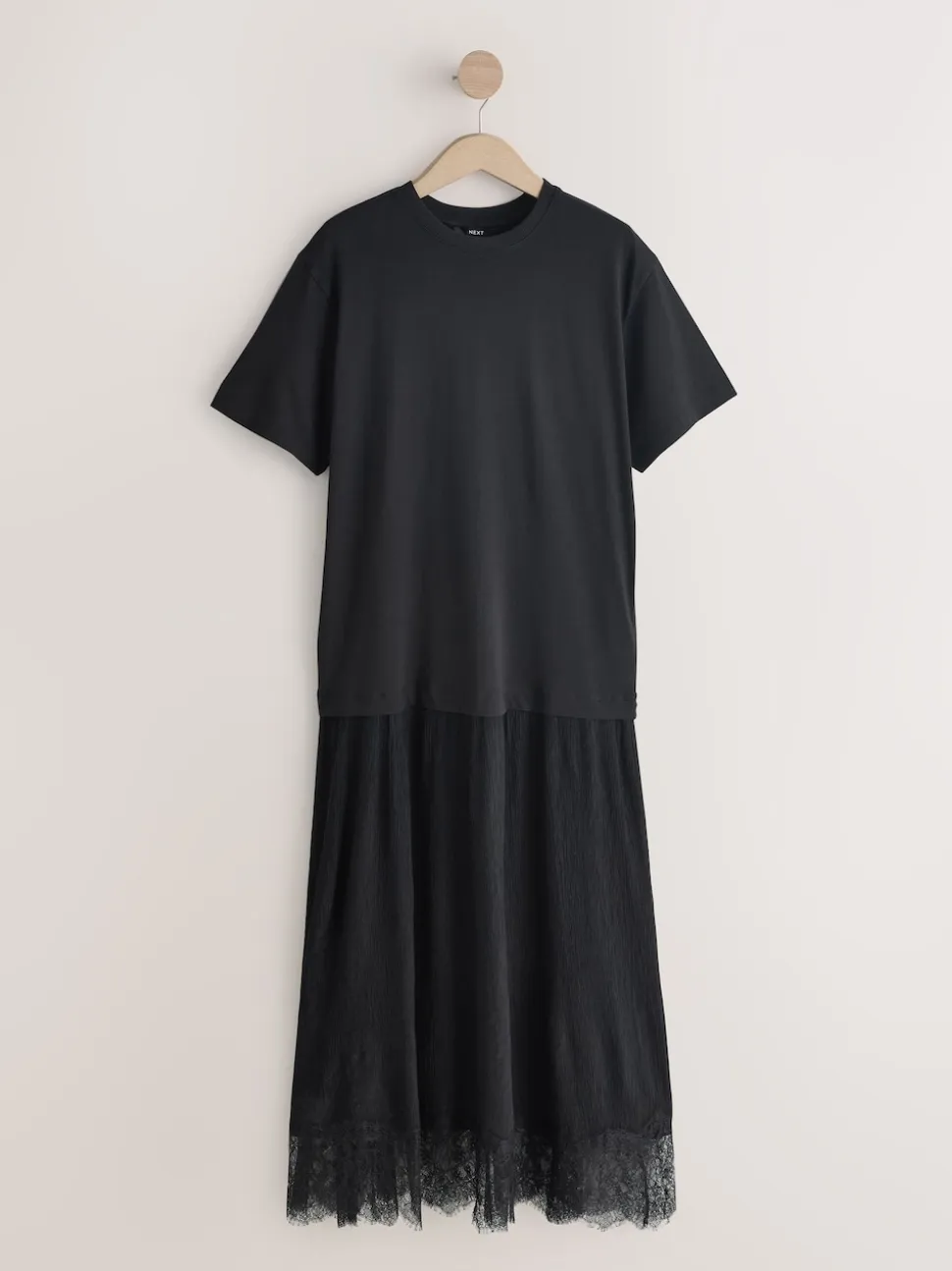 Black Jersey 2-In-1 Dress