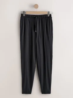 Black Jersey Joggers