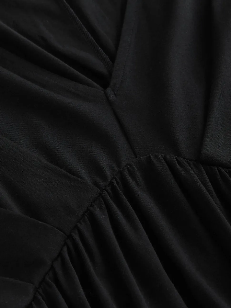 Black Jersey Kaftan Maxi Dress