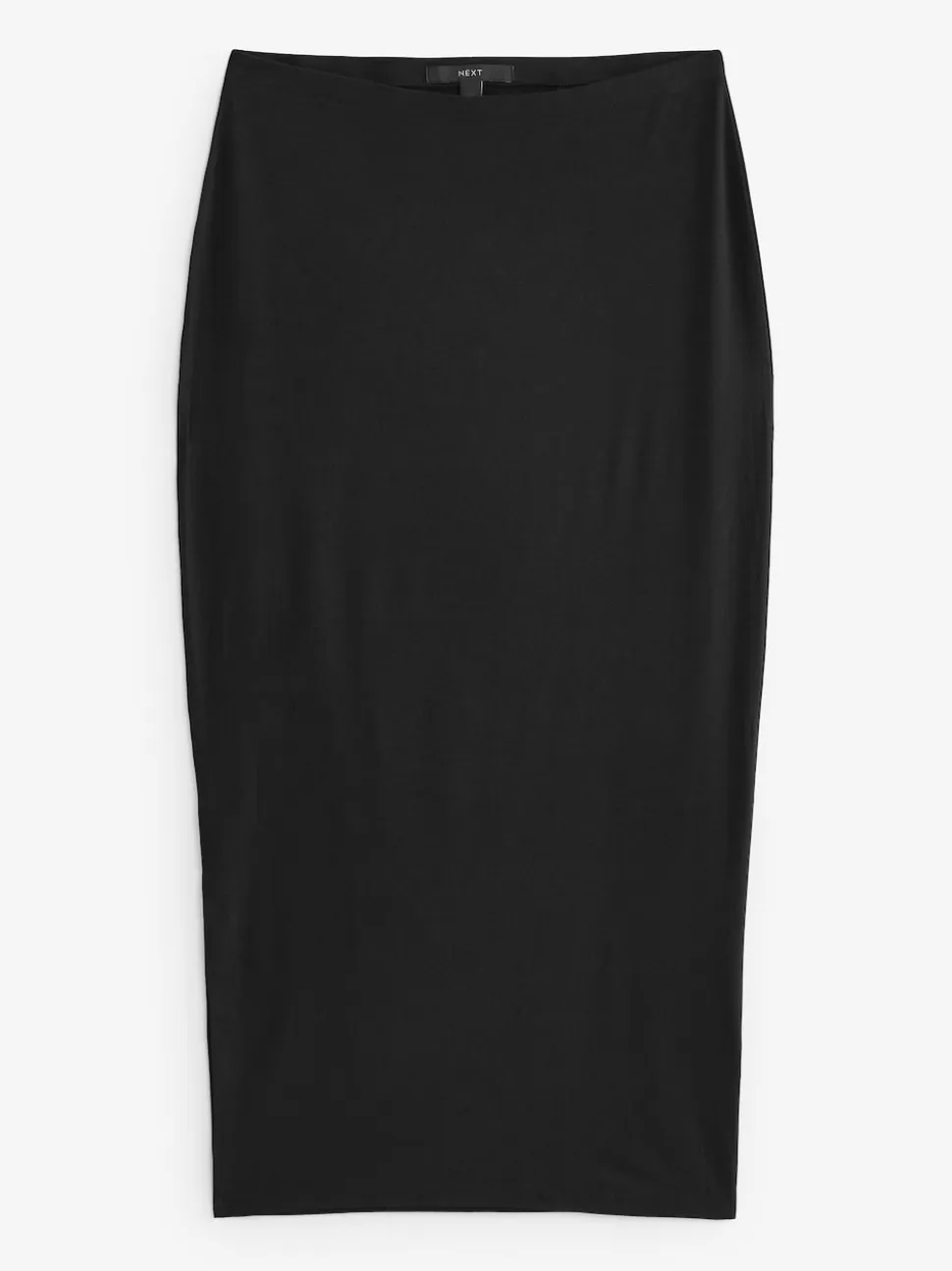 Black Jersey Midi Skirt