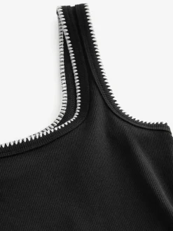 Black Jersey Midi Summer Dress