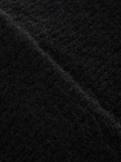 Black Knitted Beanie Hat