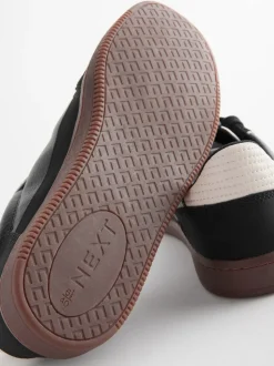 Black Lace-Up Trainers