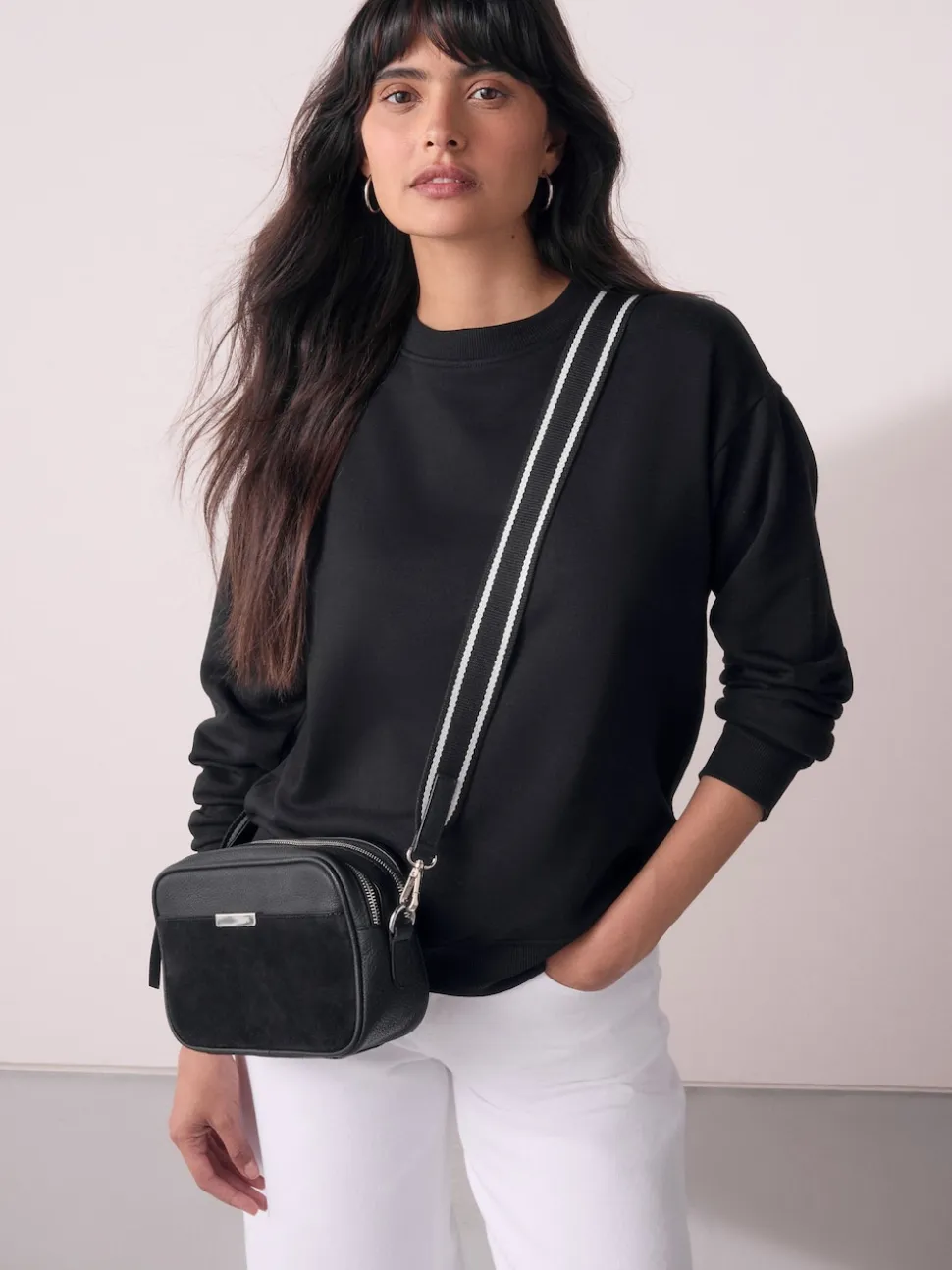 Black Leather Camera Bag