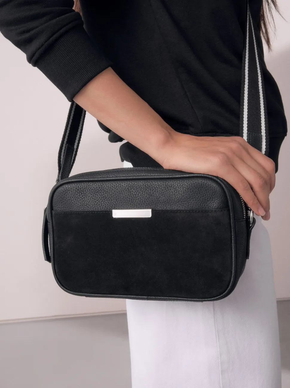 Black Leather Camera Bag