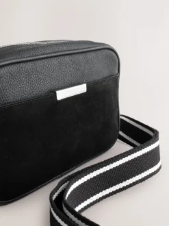 Black Leather Camera Bag