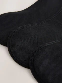 Black Light Flow Period Liners Knickers with Wash Bag 3 Pack