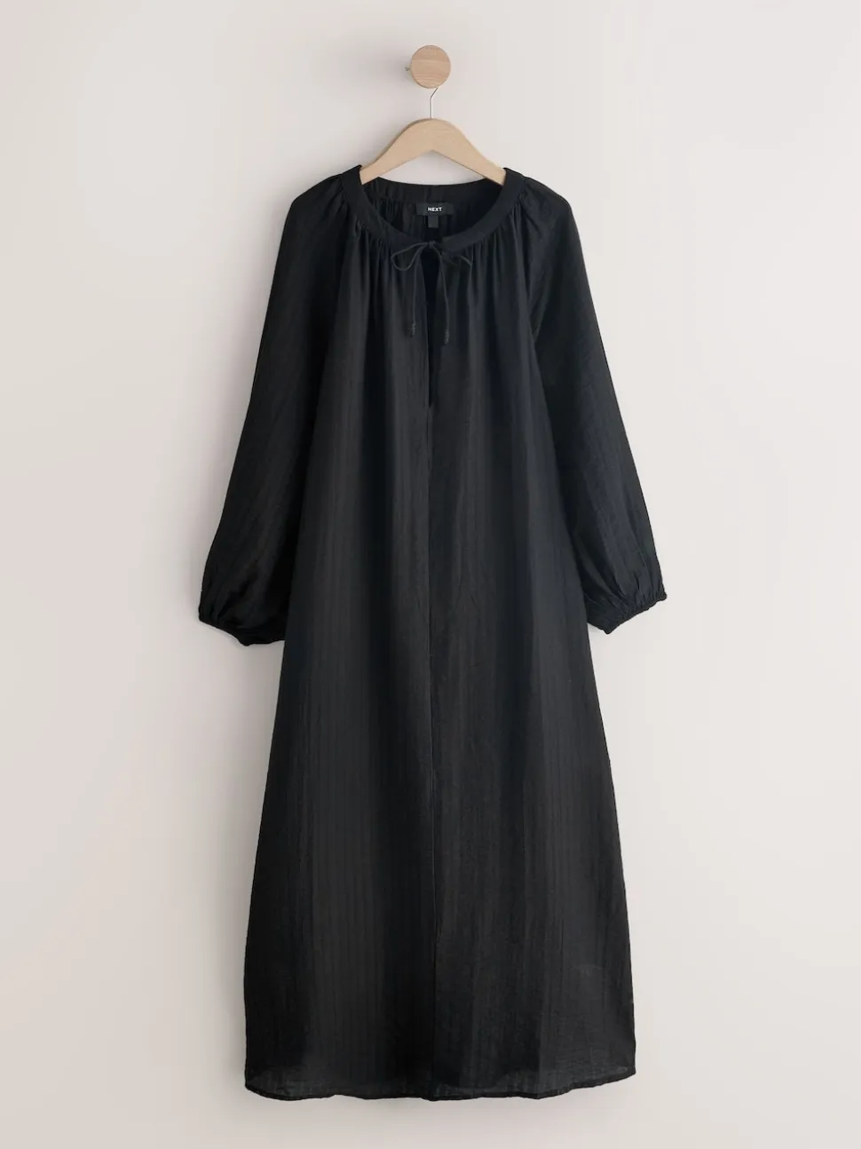 Black Long Sleeve Maxi Kaftan