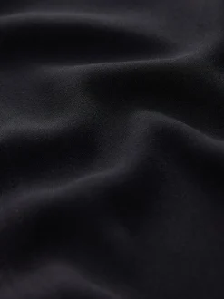 Black Long Sleeve V-Neck Blouse