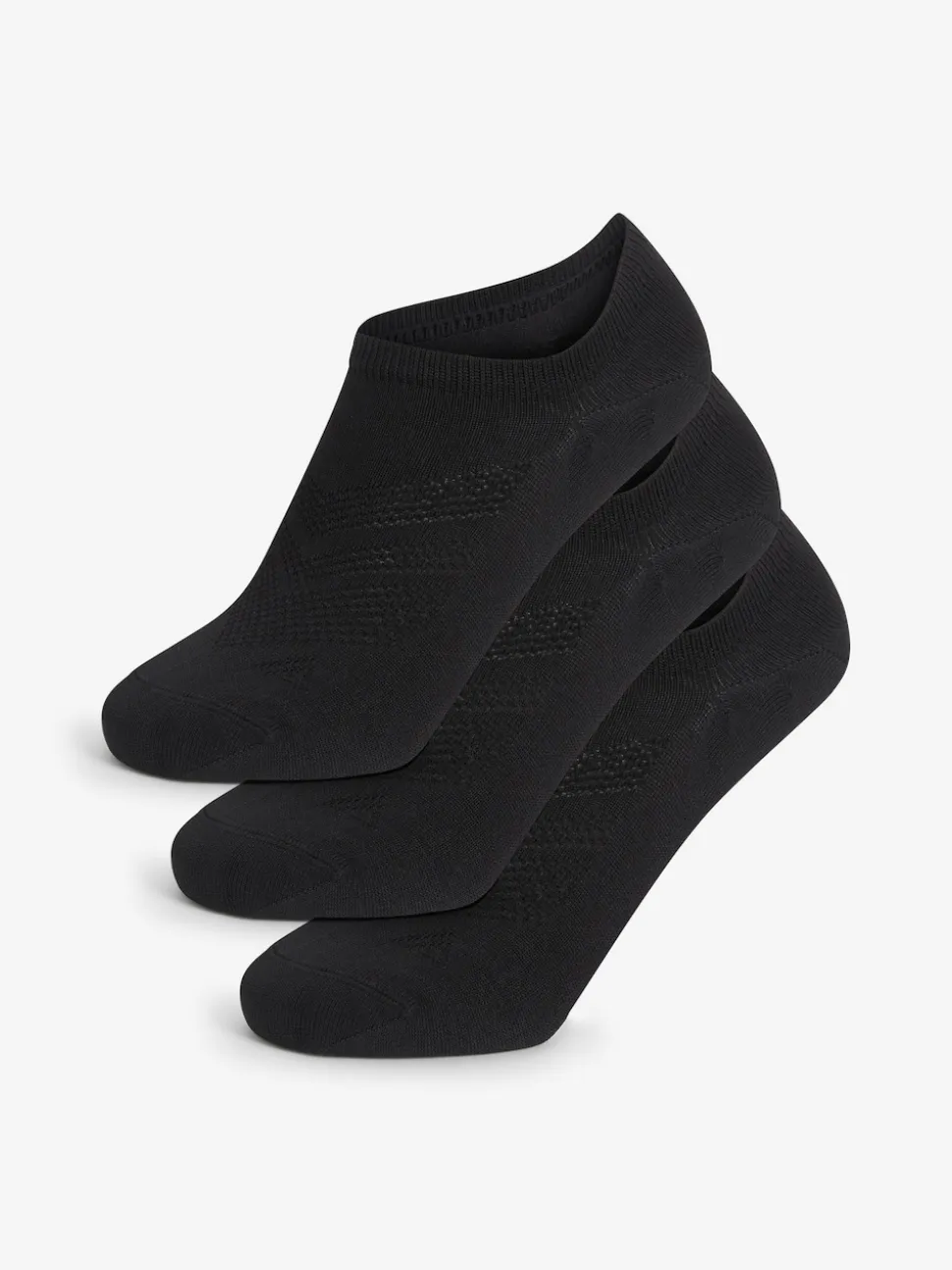 Black Low Rise Sport Trainer Socks 3 Pack