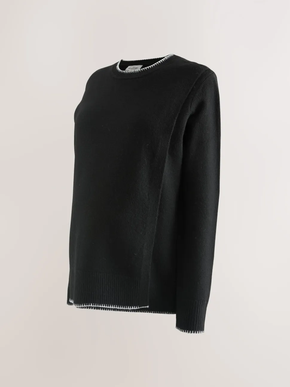 Black Maternity Knitted Nursing Jumper