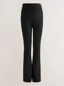 Black Maternity Knitted Trousers