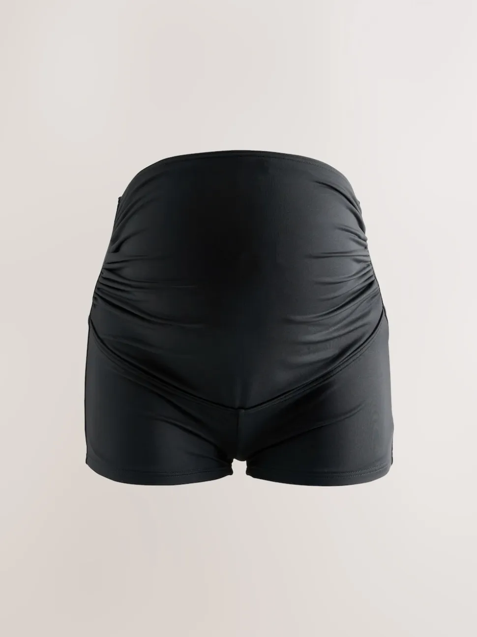 Black Maternity Over Bump Short Bikini Bottoms