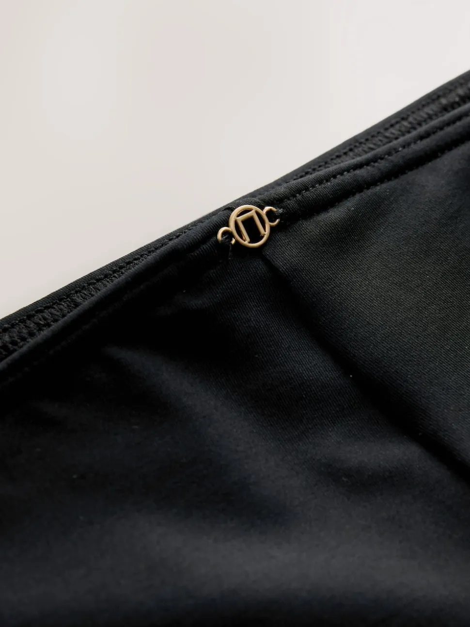 Black Maternity Over Bump Short Bikini Bottoms
