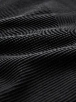 Black Maternity Ribbed Seamless Leggings