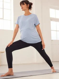 Black Maternity Sports Leggings