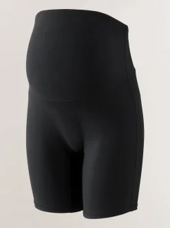 Black Maternity Sports Shorts